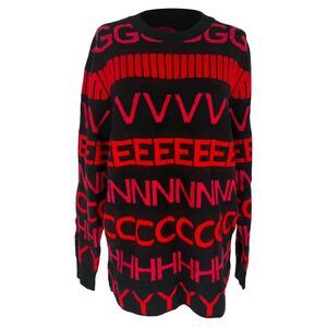 Givenchy Crewneck Sweater in Red Wool